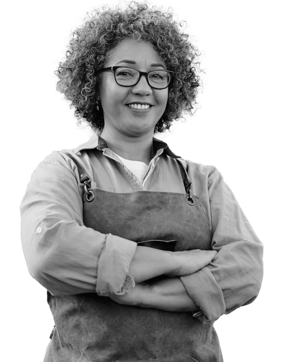 A small business owner smiling, black female, Work Well Websites logo, Professional Website Solutions for Businesses - Starting at only $100 per Month