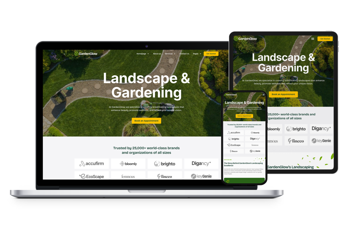 Work Well Websites Professional Templates work on all devices